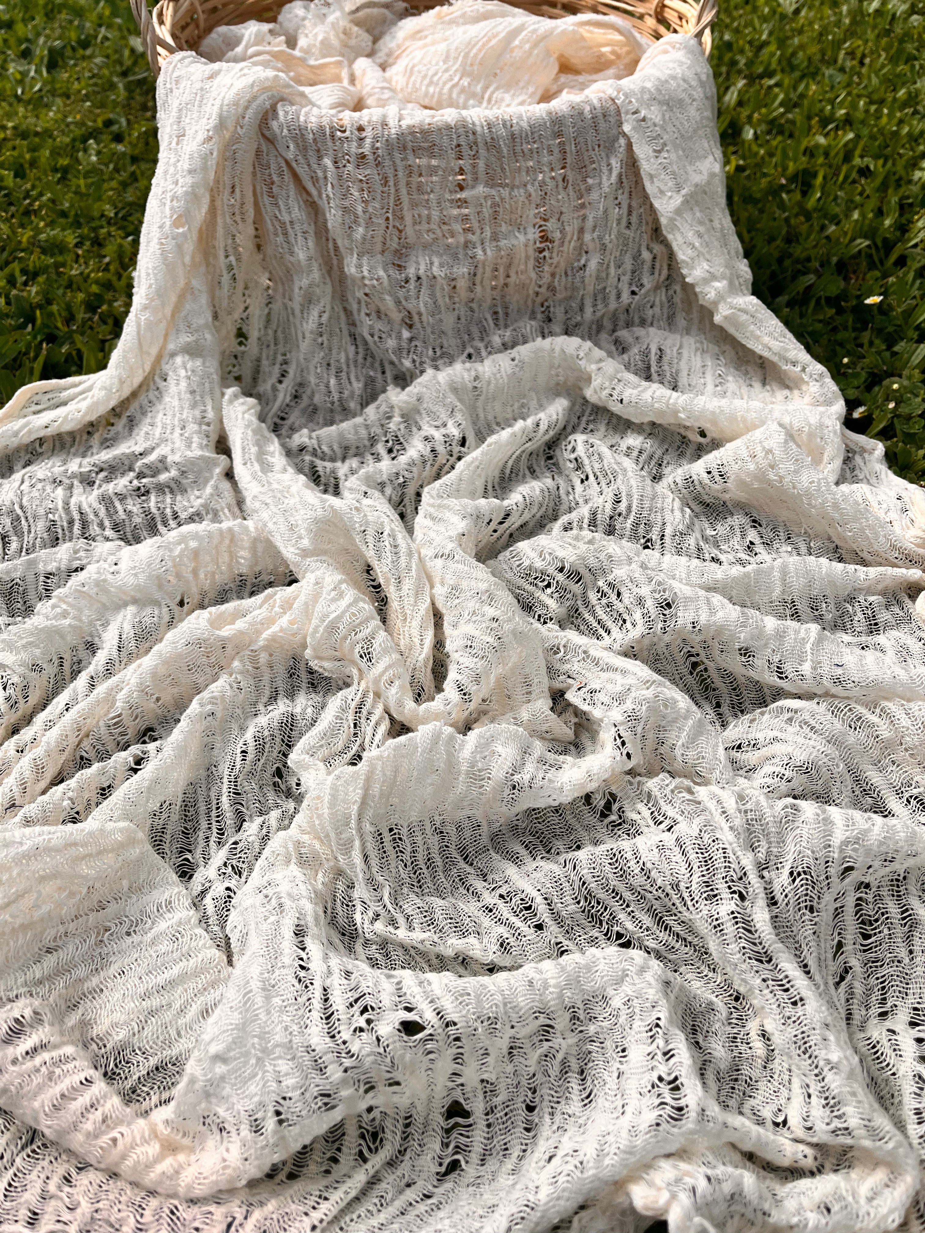 Ivory White Textured Linen Fabric By The Yard Natural Fabrics.