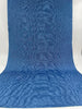 Blue Silk Fabric, Moire Silk Fabric, Silk By The Yard. Watermark Pattern.