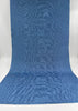 Blue Silk Fabric, Moire Silk Fabric, Silk By The Yard. Watermark Pattern.