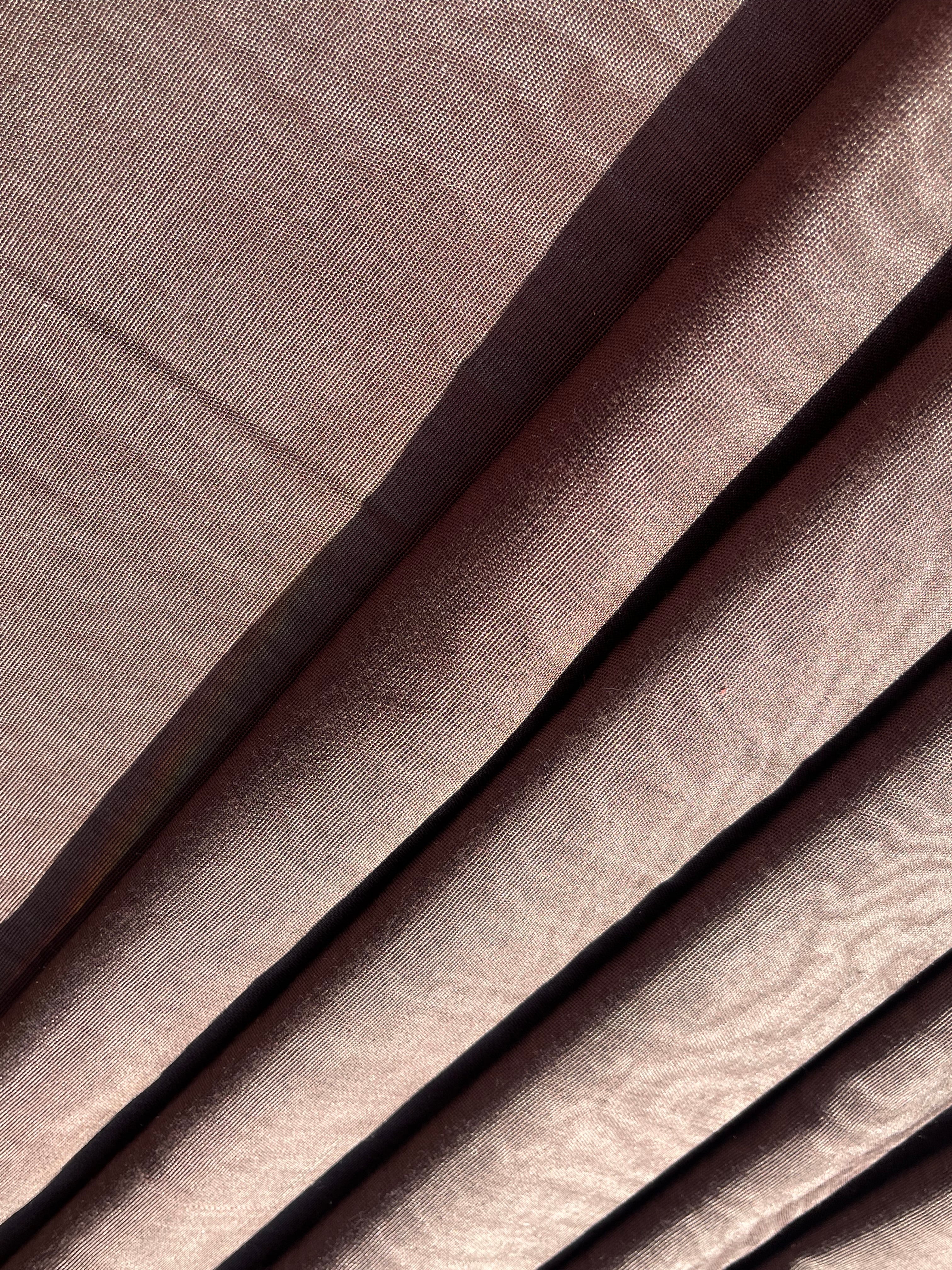 Light Brown Silk Moire Home Textile Interior Fabrics, Watermark Patterns.