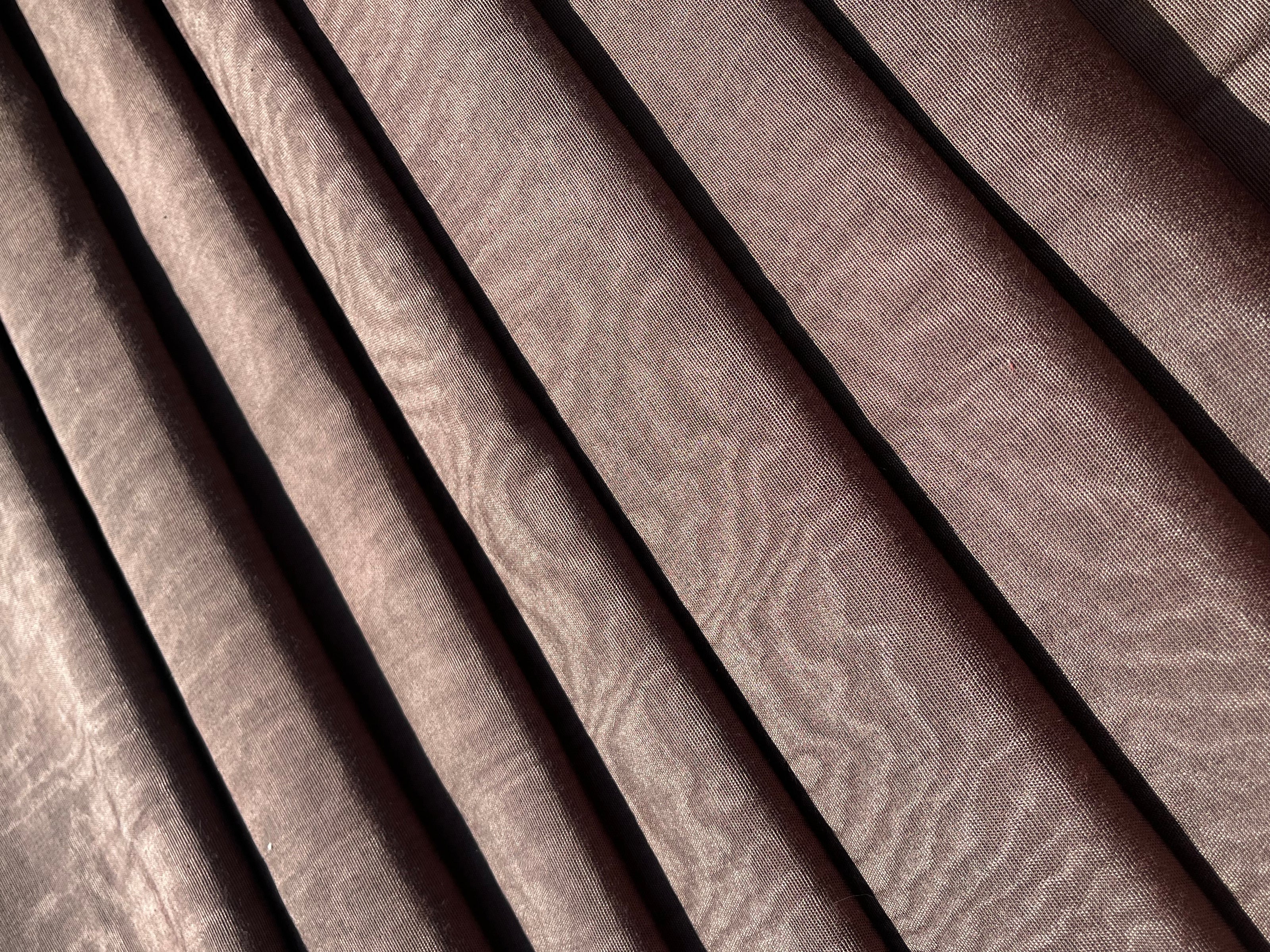 Light Brown Silk Moire Home Textile Interior Fabrics, Watermark Patterns.