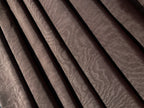 Light Brown Silk Moire Home Textile Interior Fabrics, Watermark Patterns.