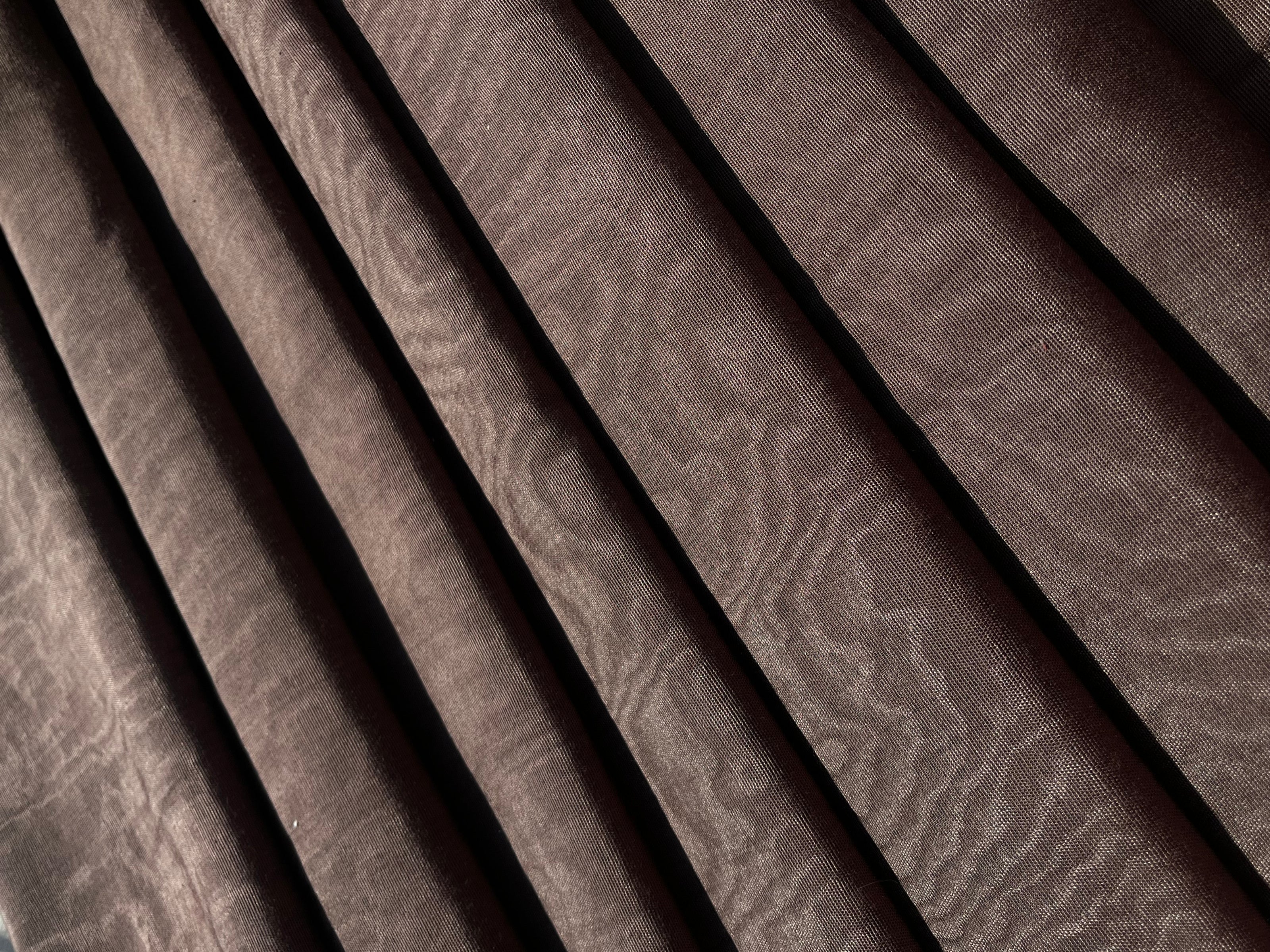Light Brown Silk Moire Home Textile Interior Fabrics, Watermark Patterns.