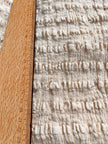 Neutral Textured Cotton Stretchy Crinkle Fabric.