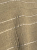 Ivory Unbleached Gauze Organic Cotton Fabric With Glitter Stripes, Silver & Gold