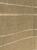 Ivory Unbleached Gauze Organic Cotton Fabric With Glitter Stripes, Silver & Gold
