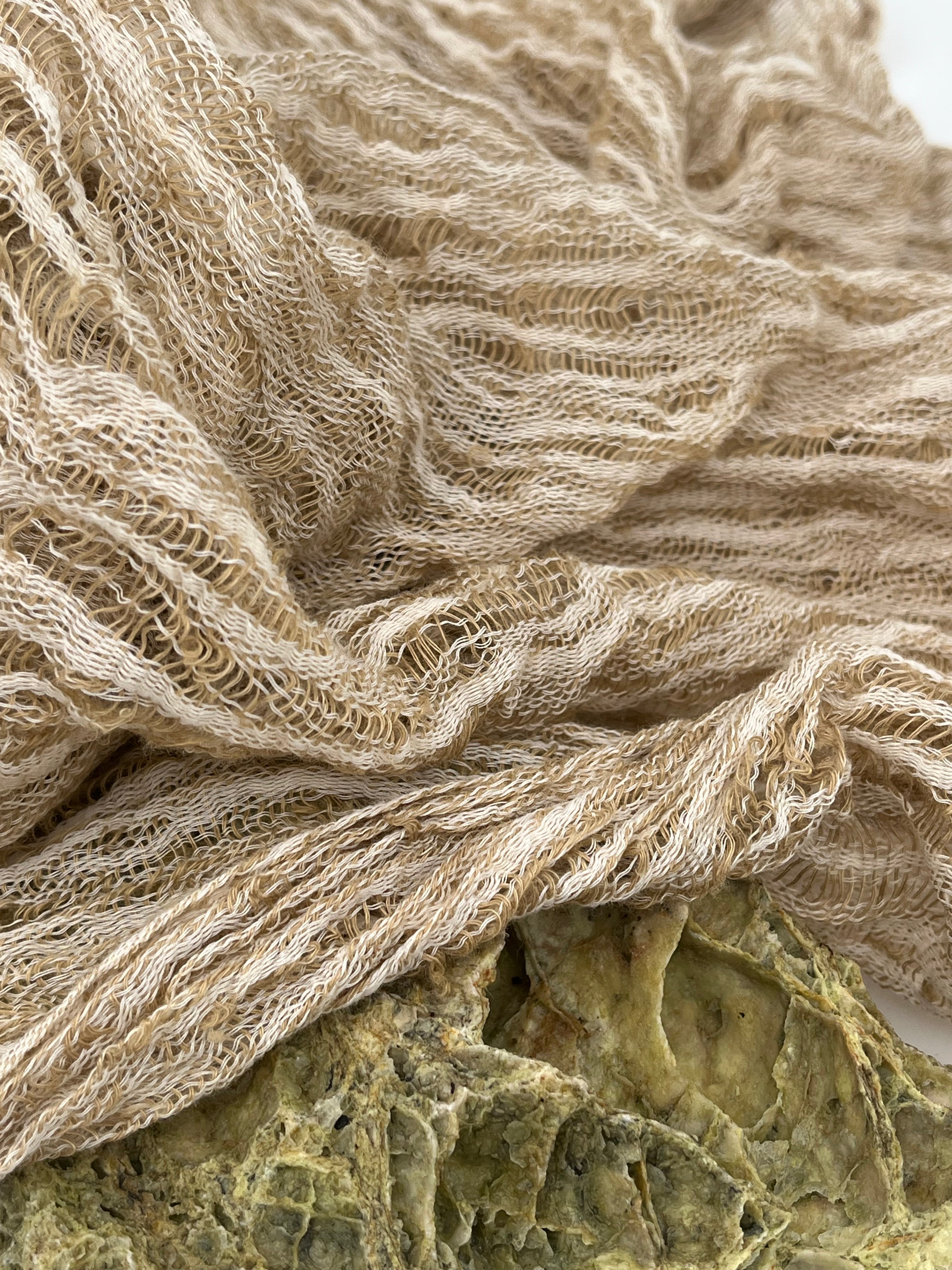 Camel Textured Linen Fabric By The Yard Natural Fabrics.