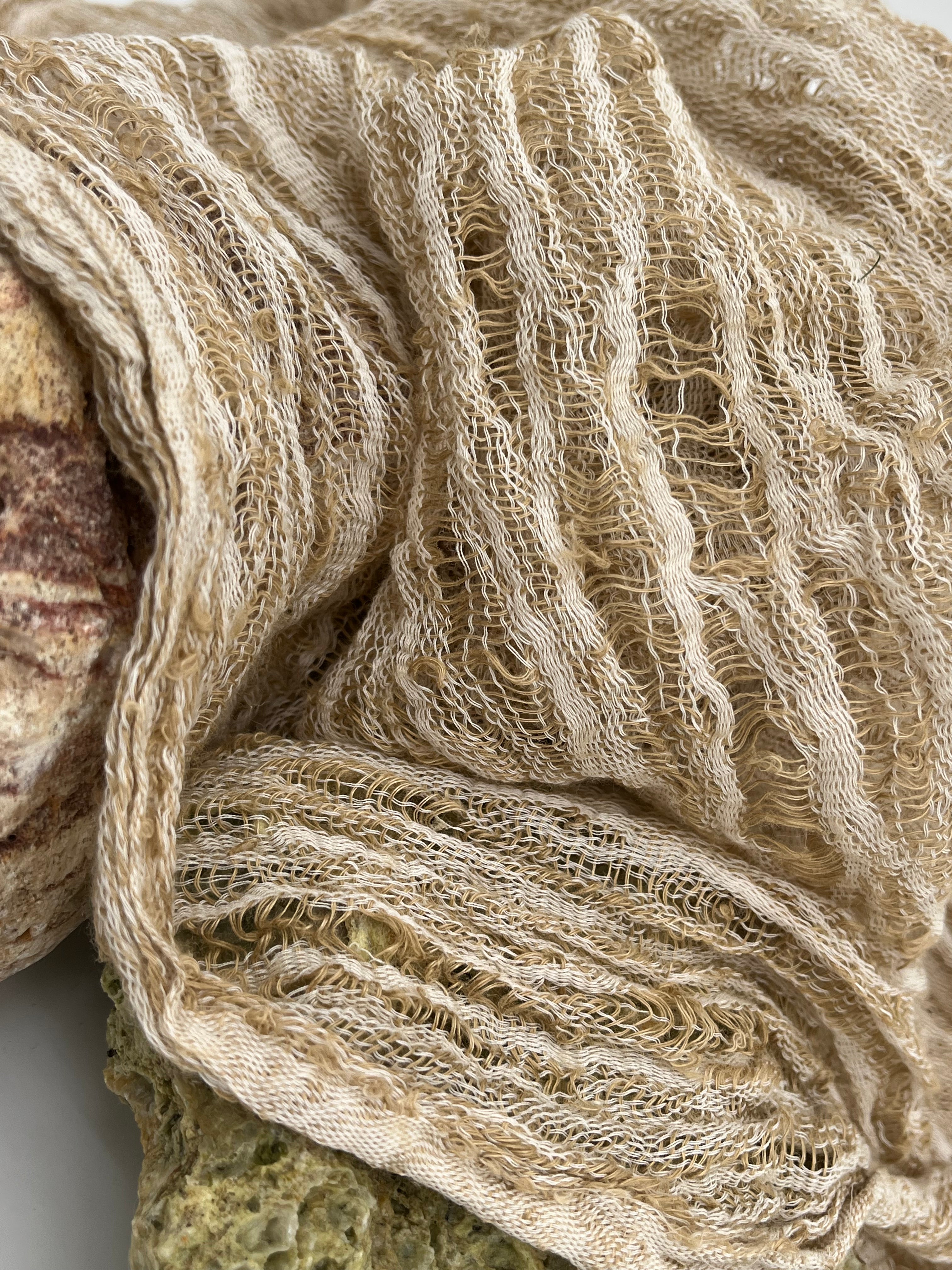 Camel Textured Linen Fabric By The Yard Natural Fabrics.
