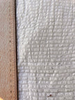 Ecru Cotton Linen Fabric By The Meter, Neutral Undyed Pin Stripes.
