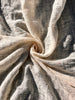 Check Weave Sheer Neutral Cotton Fabric