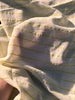 Green Striped Neutral Organic Cotton Fabric By The Meter.