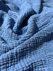Tissu mousseline par cour - Tissu mousseline biologique - Mousseline de coton pour bébé - Tissu gaze 4 couches par mètre, 180 CM DE LARGEUR. Couverture nouveau-né.