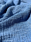 Tissu mousseline par cour - Tissu mousseline biologique - Mousseline de coton pour bébé - Tissu gaze 4 couches par mètre, 180 CM DE LARGEUR. Couverture nouveau-né.