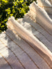 Beige Striped Neutral Organic Cotton Fabric By The Meter.