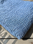 Tissu mousseline par cour - Tissu mousseline biologique - Mousseline de coton pour bébé - Tissu gaze 4 couches par mètre, 180 CM DE LARGEUR. Couverture nouveau-né.
