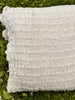 Neutral Textured Cotton Stretchy Crinkle Fabric.