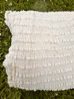 Neutral Textured Cotton Stretchy Crinkle Fabric.