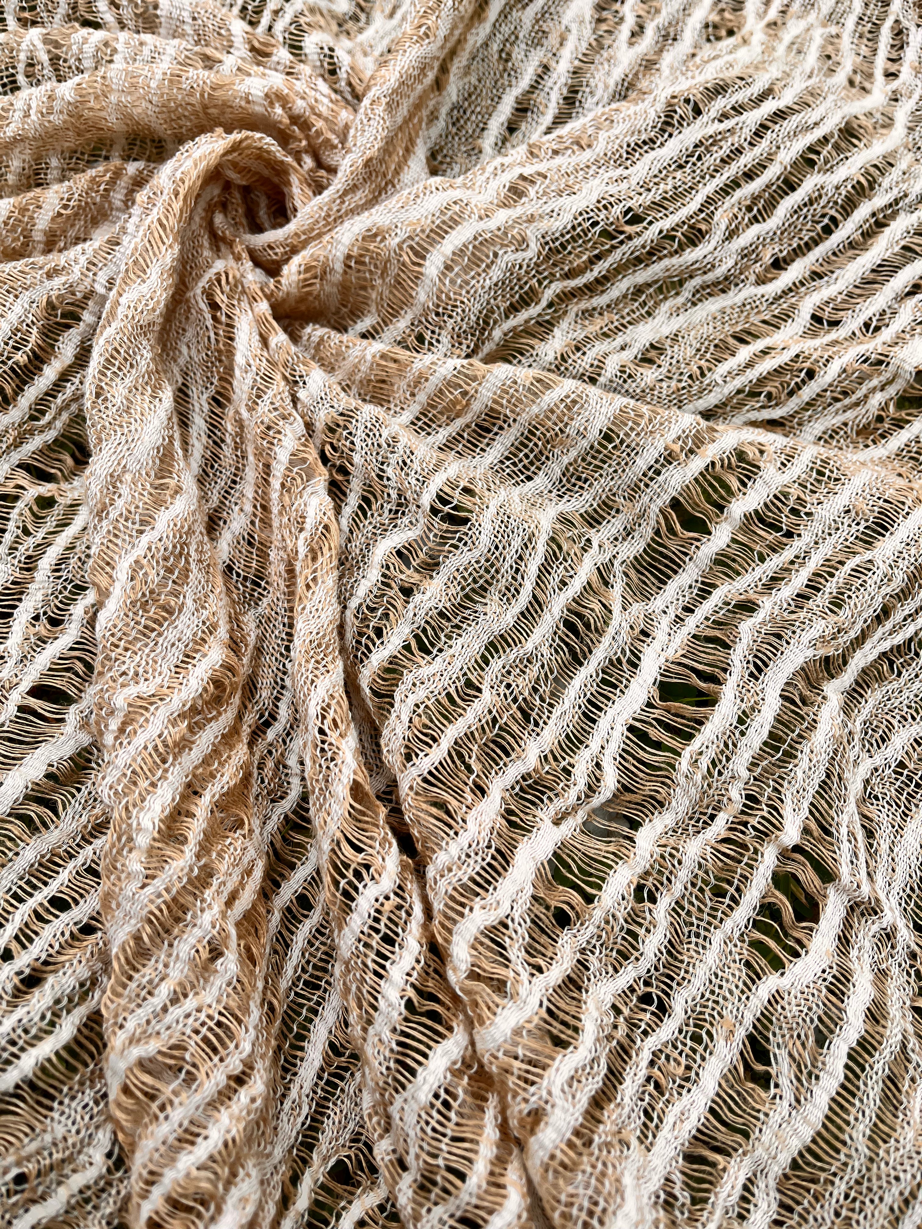 Camel Textured Linen Fabric By The Yard Natural Fabrics.