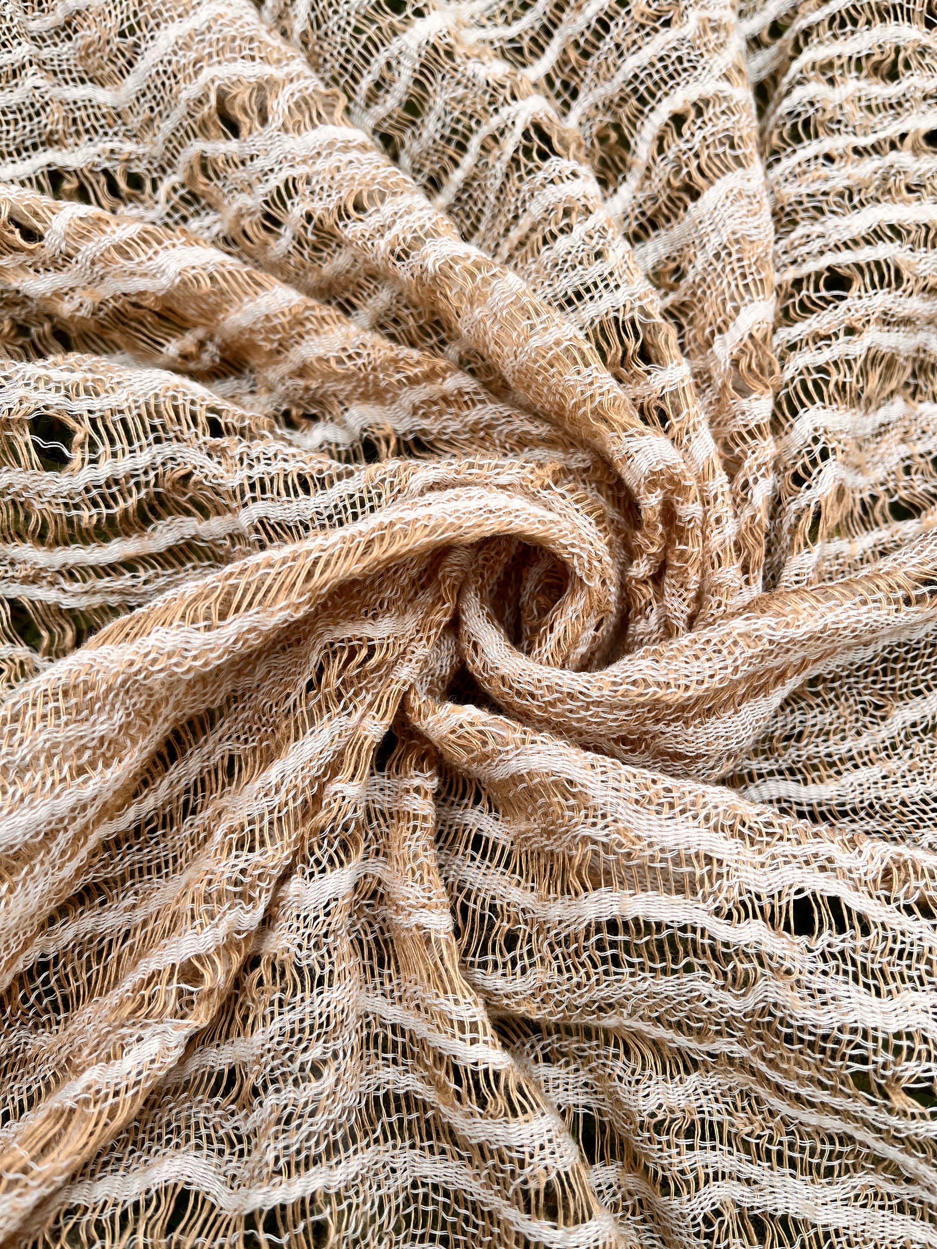 Camel Textured Linen Fabric By The Yard Natural Fabrics.
