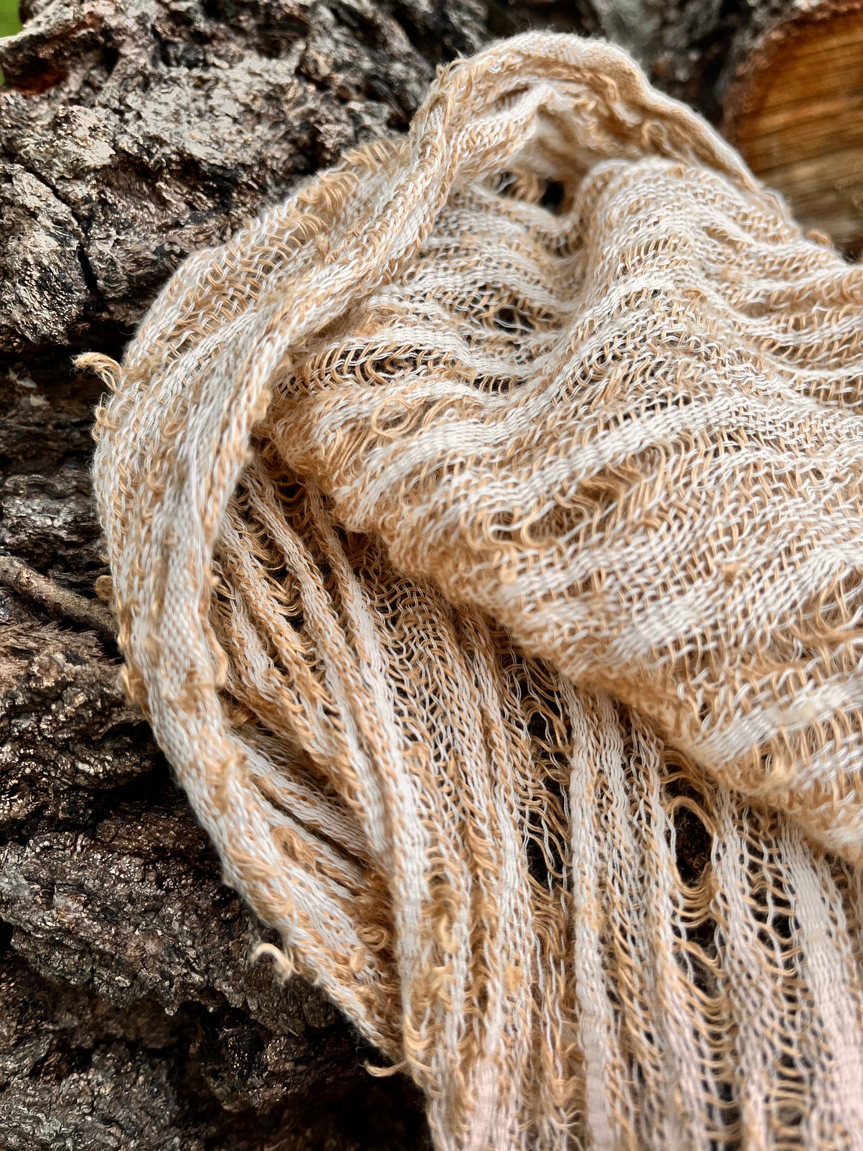 Camel Textured Linen Fabric By The Yard Natural Fabrics.