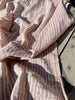Beige Striped- Black Striped- Brown Striped Neutral Organic Cotton Fabric.