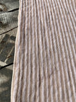 Beige Striped- Black Striped- Brown Striped Neutral Organic Cotton Fabric.