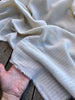 Check Weave Sheer Neutral Organic Cotton Fabric By The Meter.