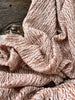 Brown Linen Fabric By The Yard Textured Handloom Semi-Sheer Natural Fabrics.