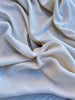 Check Weave Sheer Neutral Organic Cotton Fabric By The Meter.