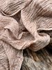 Brown Linen Fabric By The Yard Textured Handloom Semi-Sheer Natural Fabrics.