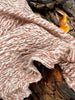 Brown Linen Fabric By The Yard Textured Handloom Semi-Sheer Natural Fabrics.