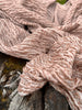Brown Linen Fabric By The Yard Textured Handloom Semi-Sheer Natural Fabrics.