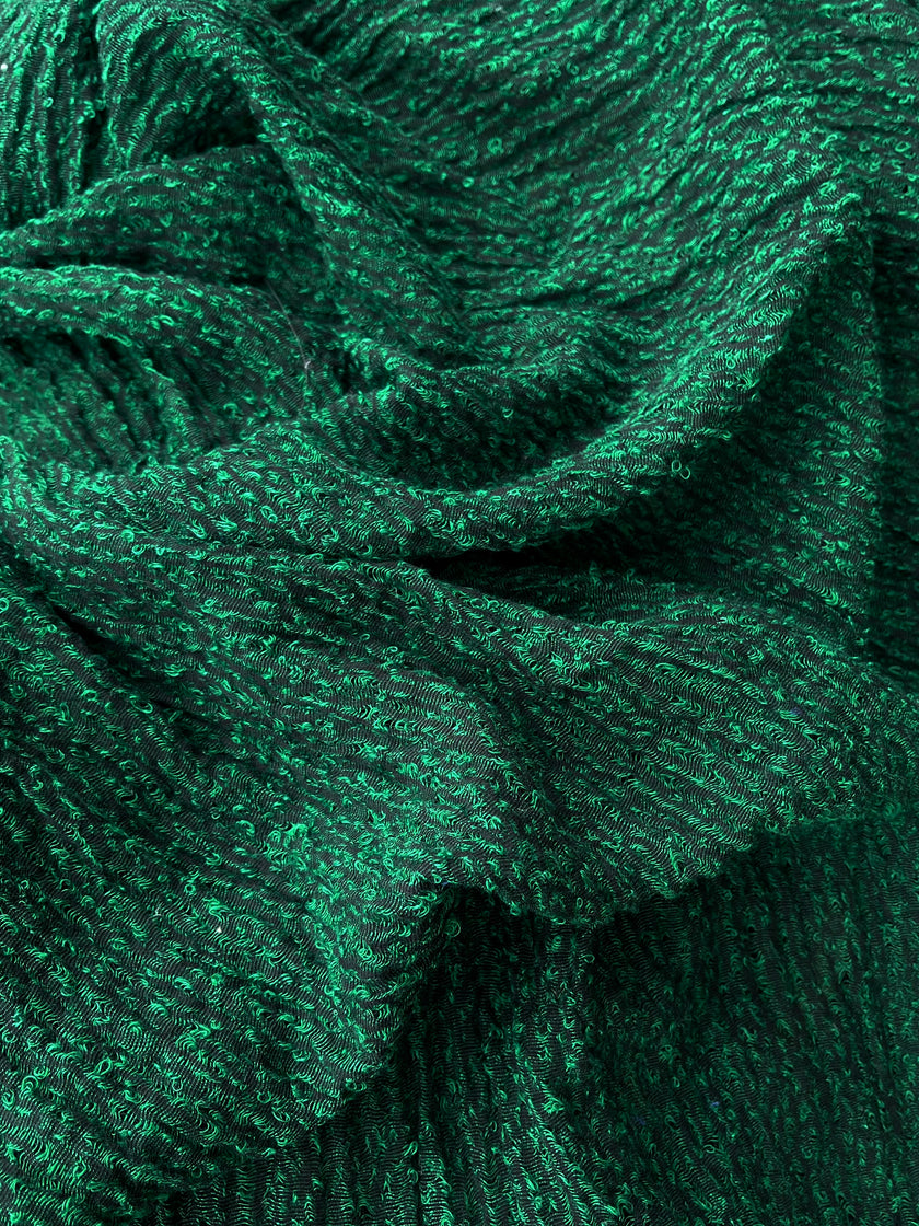 Metre Kare Yeşil Keten Kumaş, Organik Pamuklu Kumaş, Dokulu El Dokuma Yarı Şeffaf Doğal Kumaşlar.