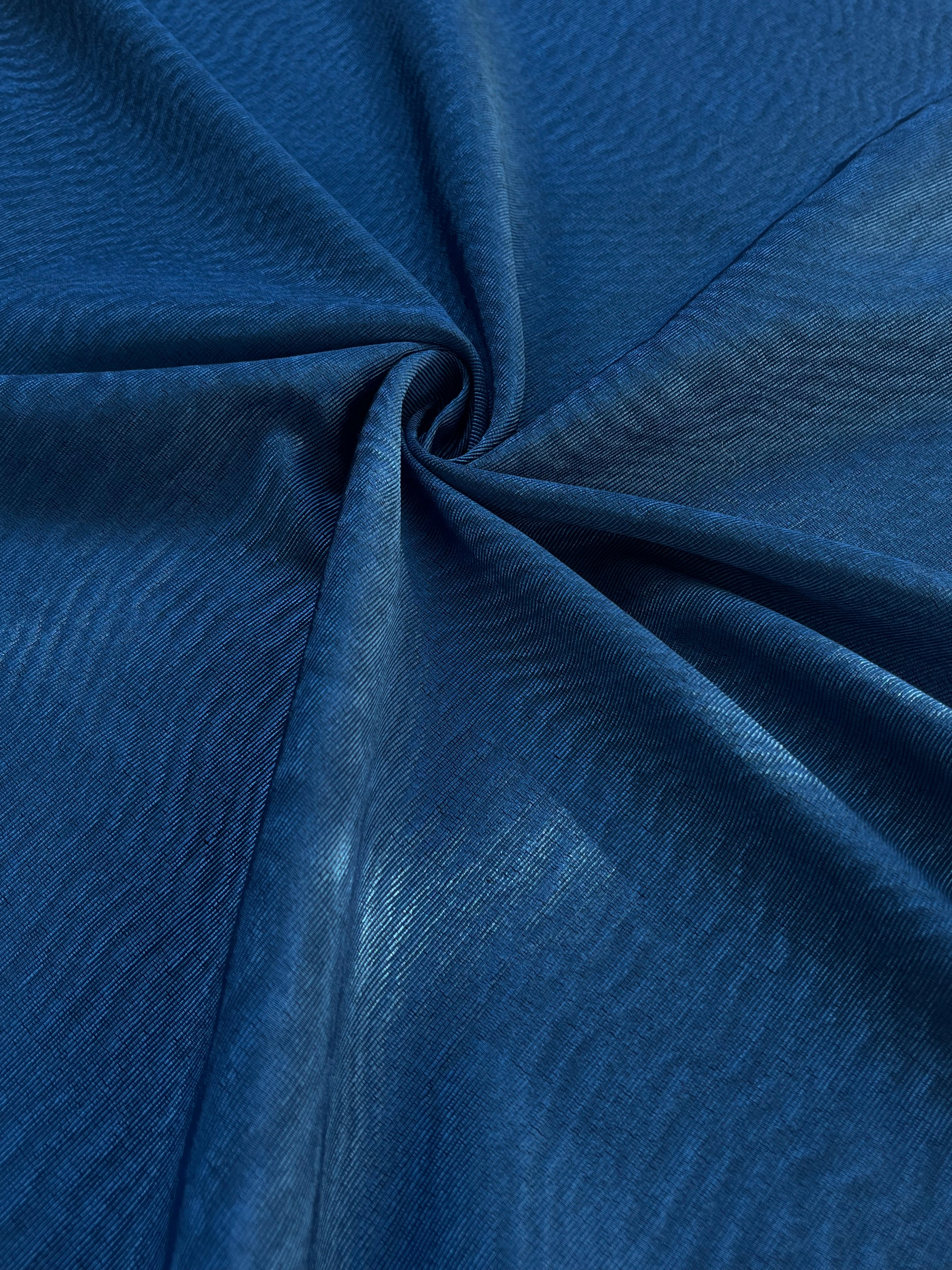 Blue Luxurious Silk Upholstery For Ottoman Headboard, Home Textile Interior Fabrics  /78 cm width