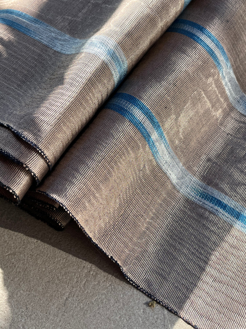 Osmanlı Başlıklı İkat Yeşil Çizgili Lüks İpek Döşeme, Ev Tekstili İç Mekan Kumaşları: Yastık Kılıfları, Kimono Esintili Tasarımlar, Filigran Desenleri.