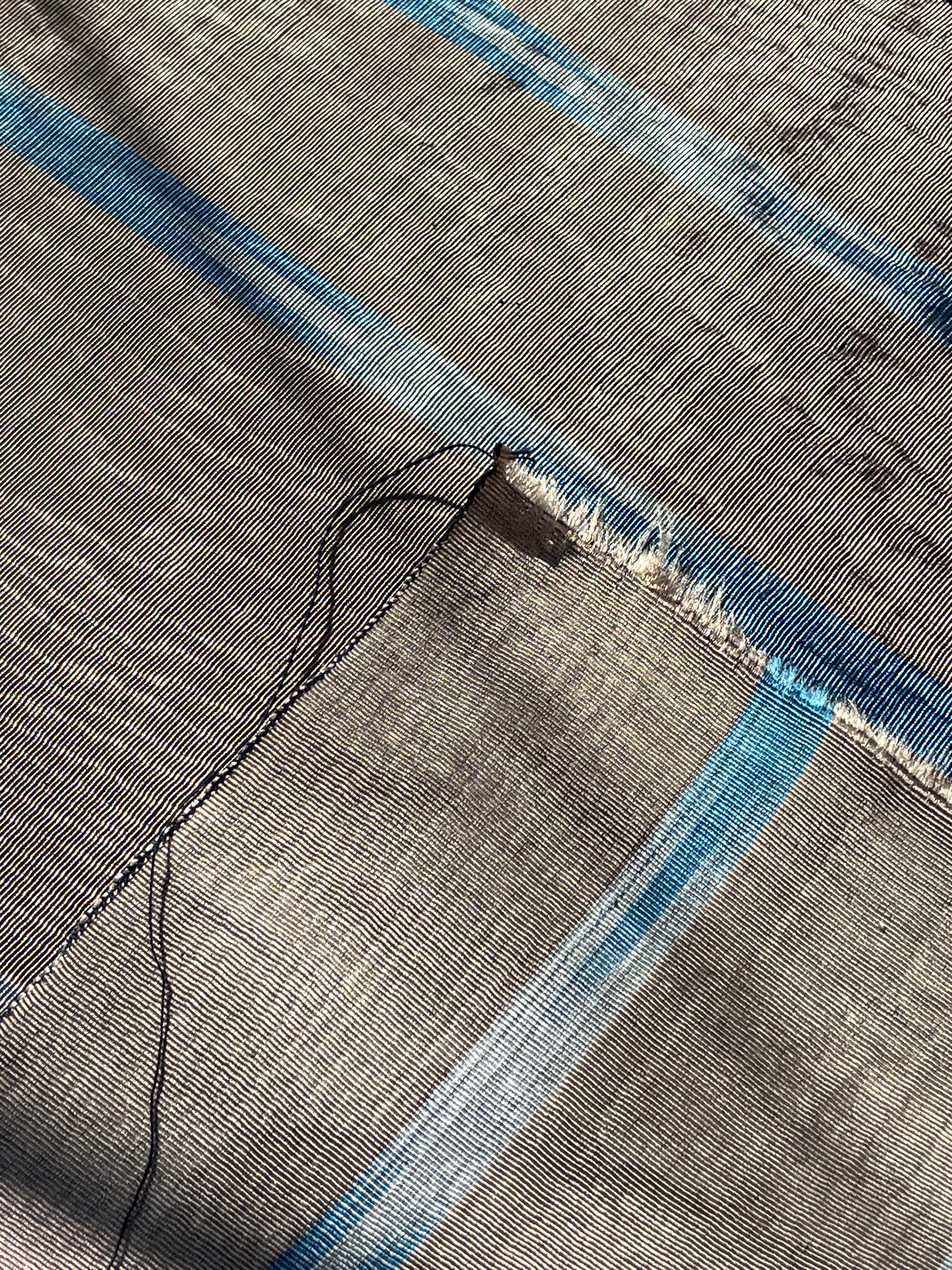 Osmanlı Başlıklı İkat Yeşil Çizgili Lüks İpek Döşeme, Ev Tekstili İç Mekan Kumaşları: Yastık Kılıfları, Kimono Esintili Tasarımlar, Filigran Desenleri.