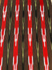 Red Black Ikat Striped Luxurious Silk Upholstery Fabric