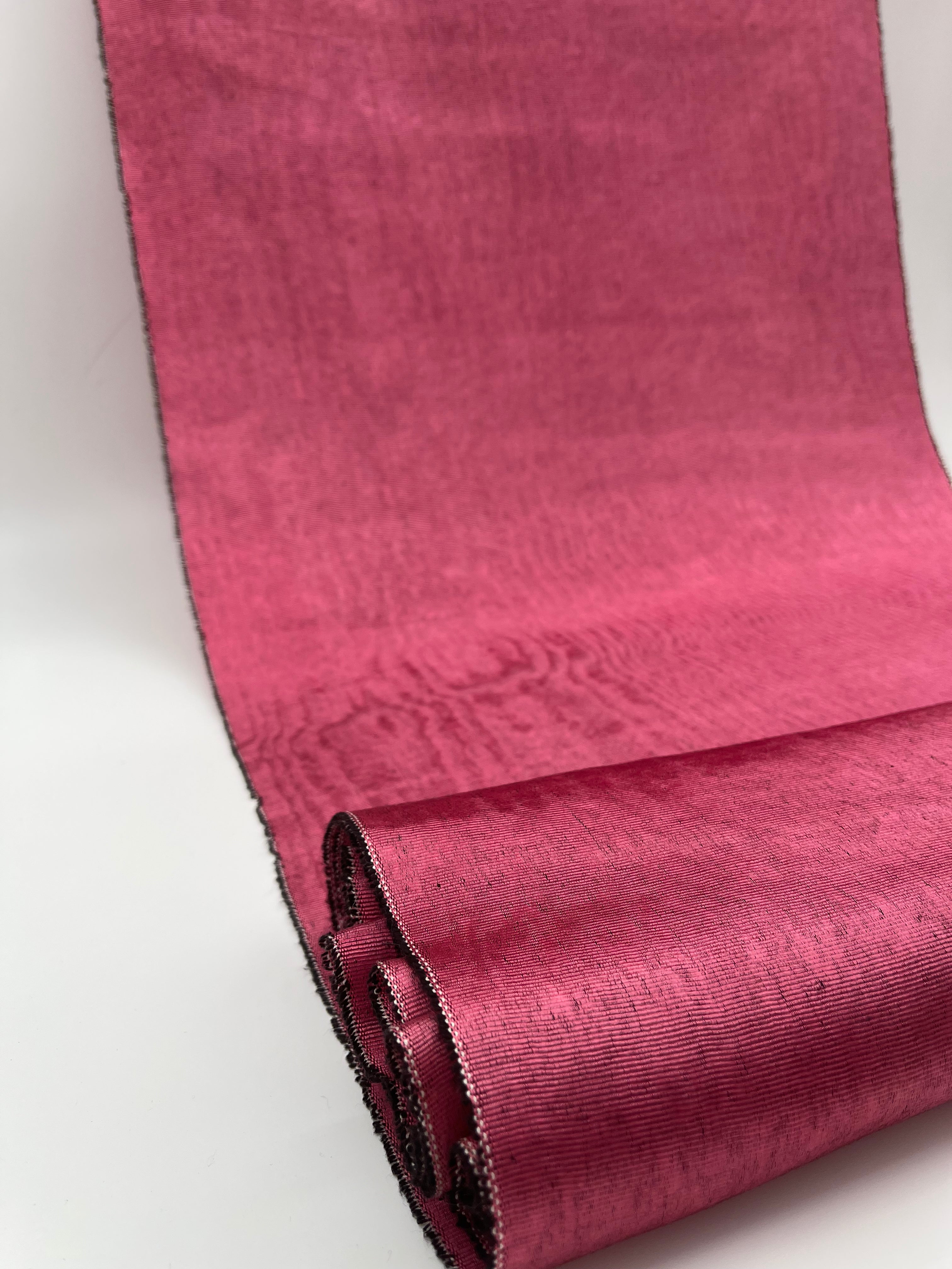 Pink Silk Fabric, Moire Silk Fabric, Silk By The Yard. Watermark Patte ...