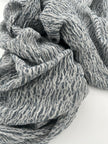 Bluish Gray Linen Fabric By The Yard Textured Handloom Semi-Sheer Natural Fabrics.