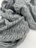 Bluish Gray Linen Fabric By The Yard Textured Handloom Semi-Sheer Natural Fabrics.