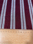 Siver Gray Burgundy Striped Silk Home Textile Interior Fabric Moire.
