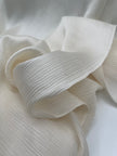 White Silk, Silk By The Yard, Natural Silk, Silk Crinkle Silk, Undyed Silk, Unbleached Silk