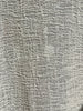 Neutral Stretchy Crinkle Cotton Fabric, Textured Surface, Off White Handwoven.