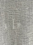 Neutral Stretchy Crinkle Cotton Fabric, Textured Surface, Off White Handwoven.