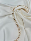 Bridal White Satin Pure Silk, Silk By The Yard.