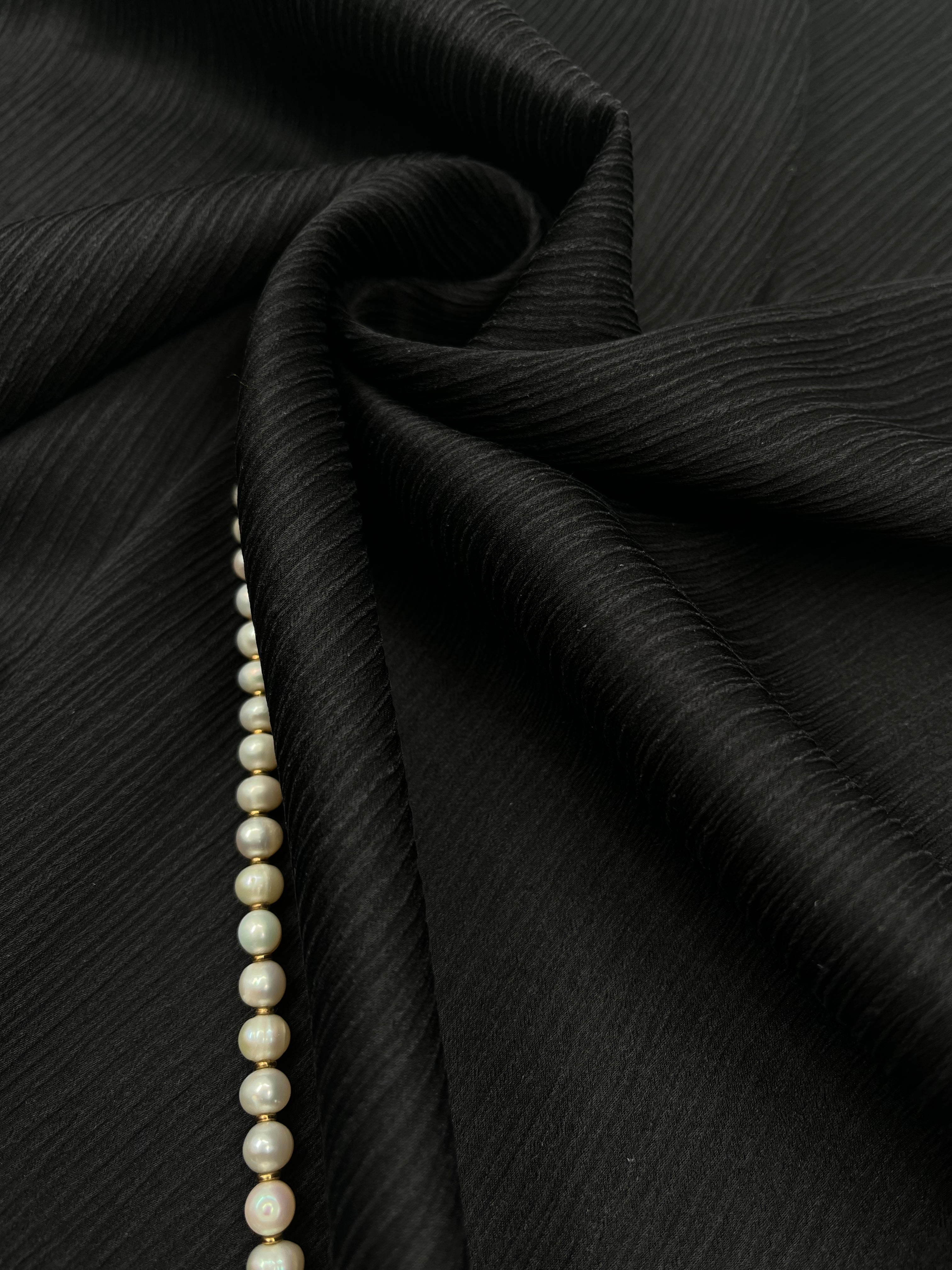 Black Silk, Silk By The Yard, Natural Silk,Crinkle Silk, Plaid Silk, Textured Silk.