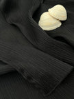 Black Silk, Silk By The Yard, Natural Silk,Crinkle Silk, Plaid Silk, Textured Silk.