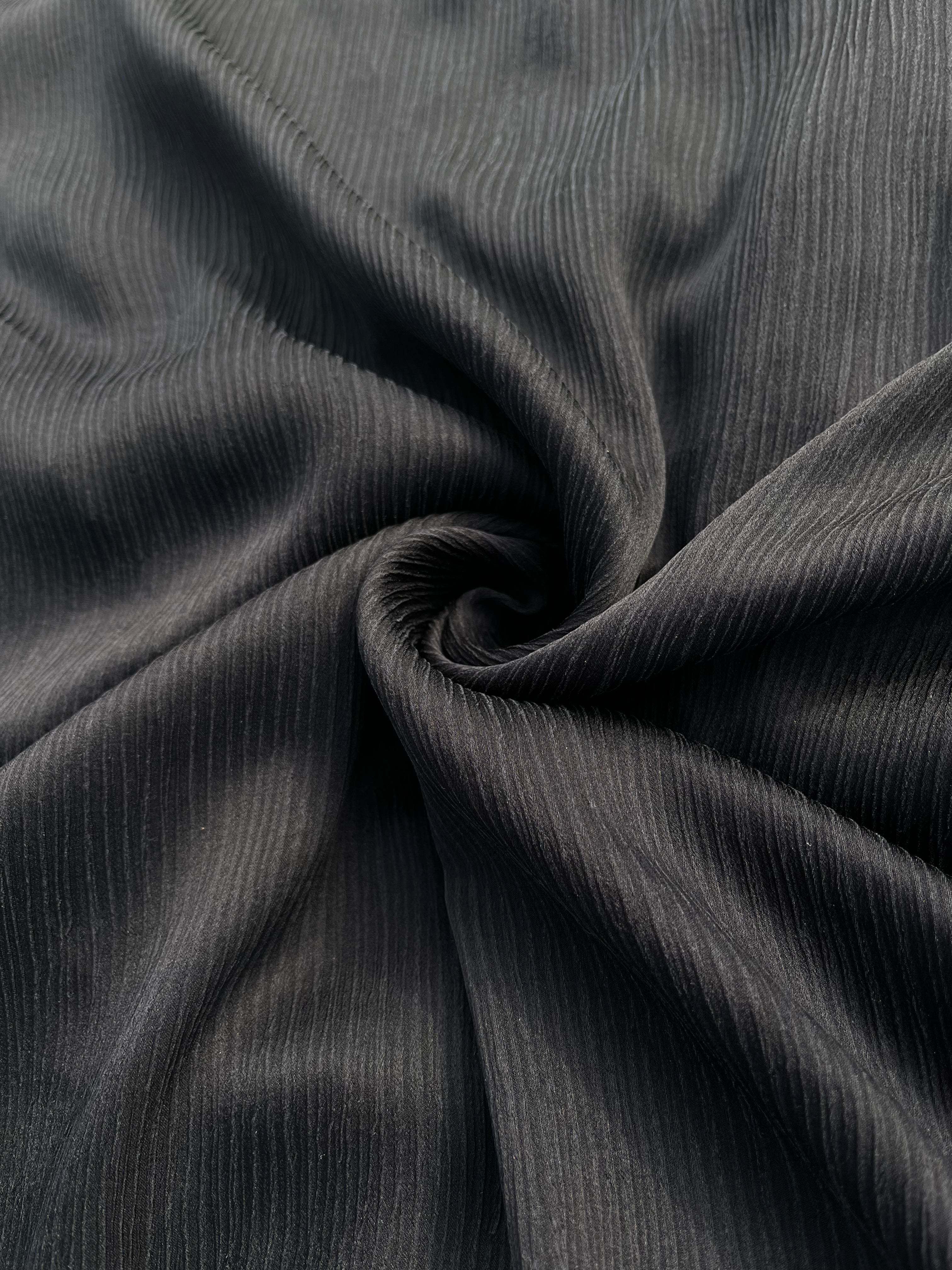 Black Silk, Silk By The Yard, Natural Silk,Crinkle Silk, Plaid Silk, Textured Silk.