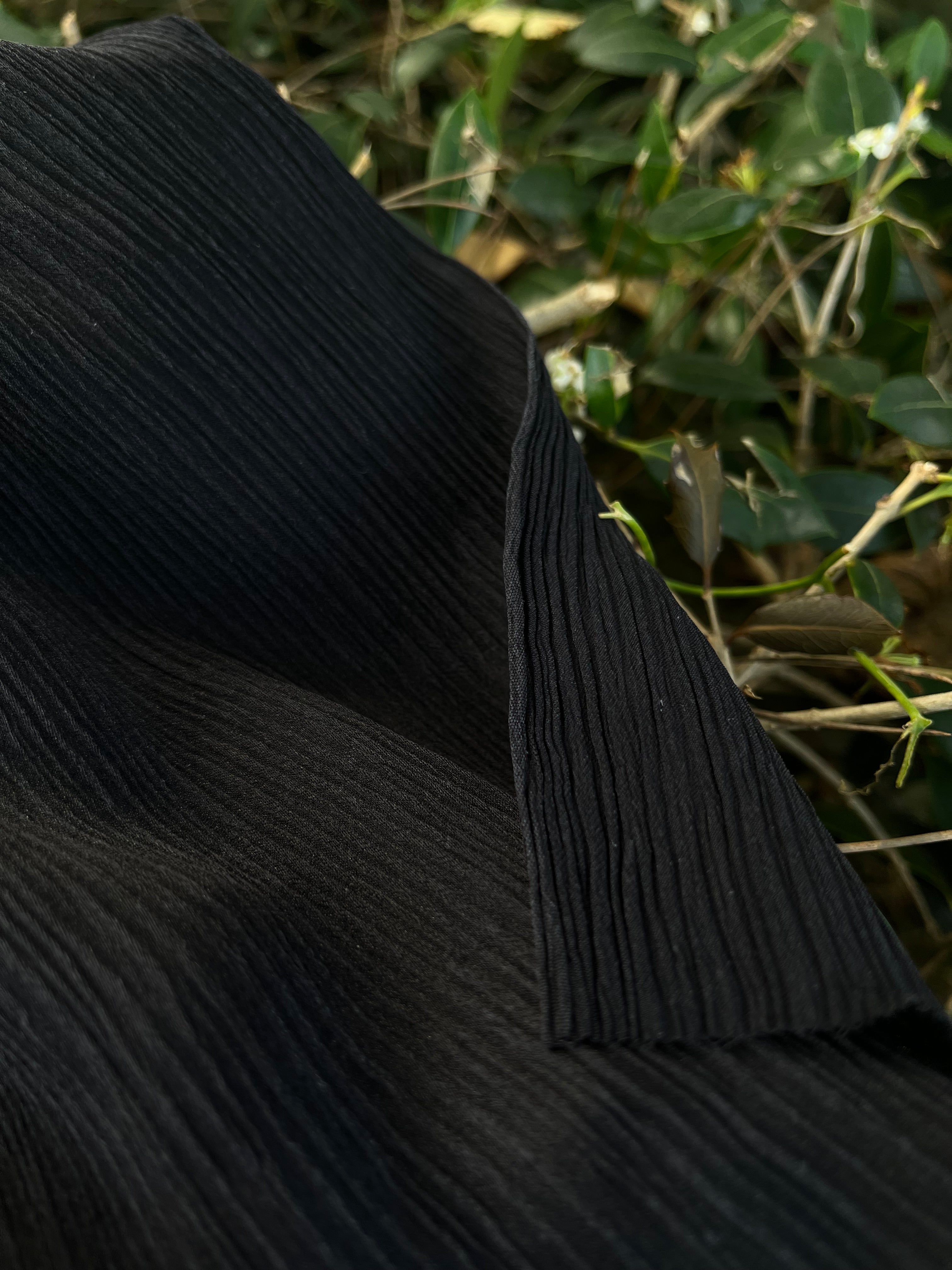 Black Silk, Silk By The Yard, Natural Silk,Crinkle Silk, Plaid Silk, Textured Silk.