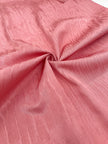 Pastel Pink Silk Moire Fabric, Watermark Pattern.